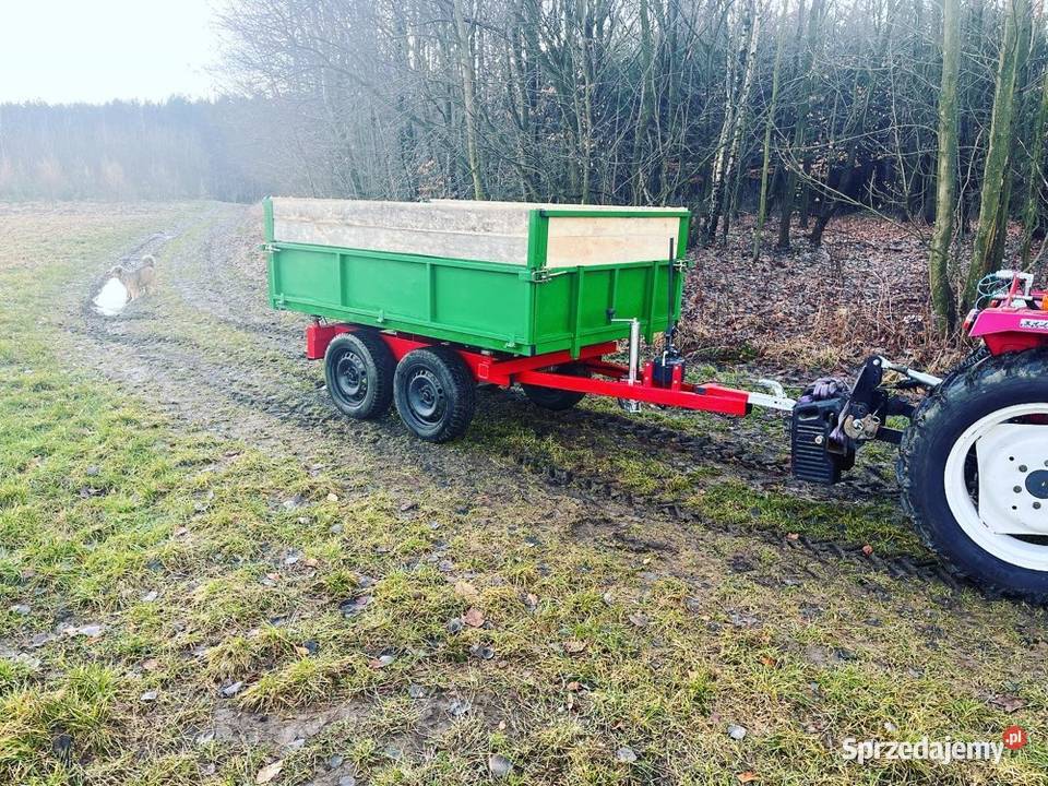Mała przyczepa do ogrodu sadu ogrodowa małopolskie Olkusz