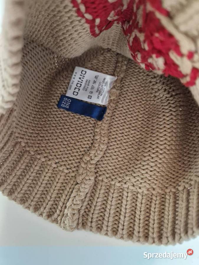 Czapka w kolorze beżowym unisex Nowogard sprzedam