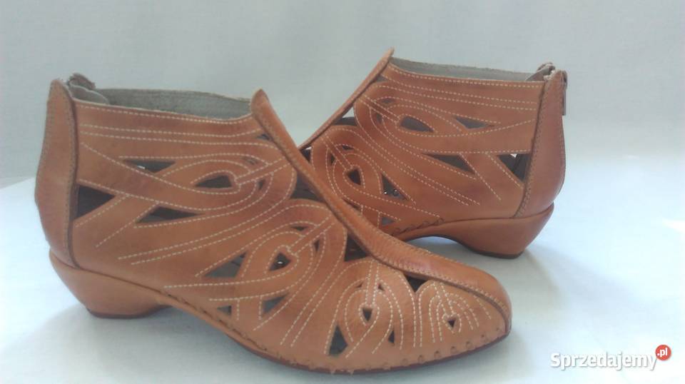 BUTY brąz Sandały r 375 damskie SKÓRA Pikolinos skóra Białystok