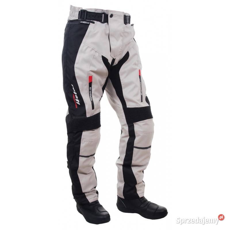 SPODNIE MOTOCYKLOWE JASNE TEKSTYLNE Z Wypinaną warmińsko-mazurskie Mrągowo sprzedam