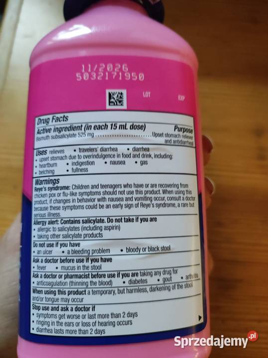 Pepto Bismol nudności zgaga niestrawność świętokrzyskie Kielce
