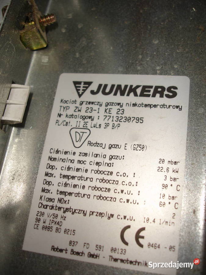 Junkers Euroline ZW 231 KE 23 części dowolne Krosno