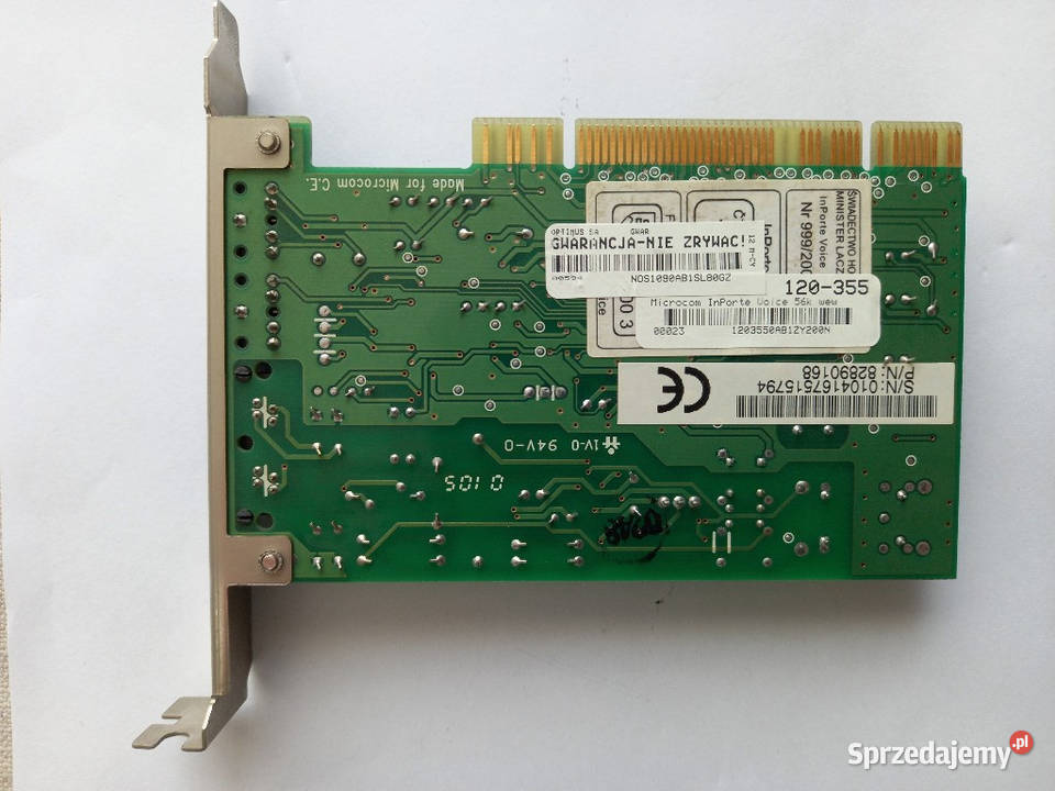 Retro modem PCI do PC Tomaszów Lubelski