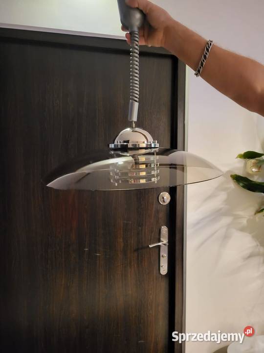 Lampa wisząca z przezroczystym kloszem do kuchni Wrocław