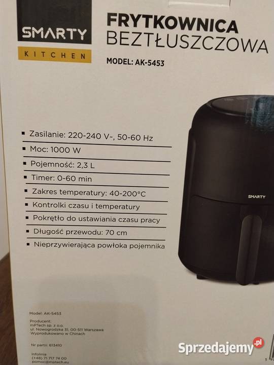 Frytkownica beztłuszczowa Łódź