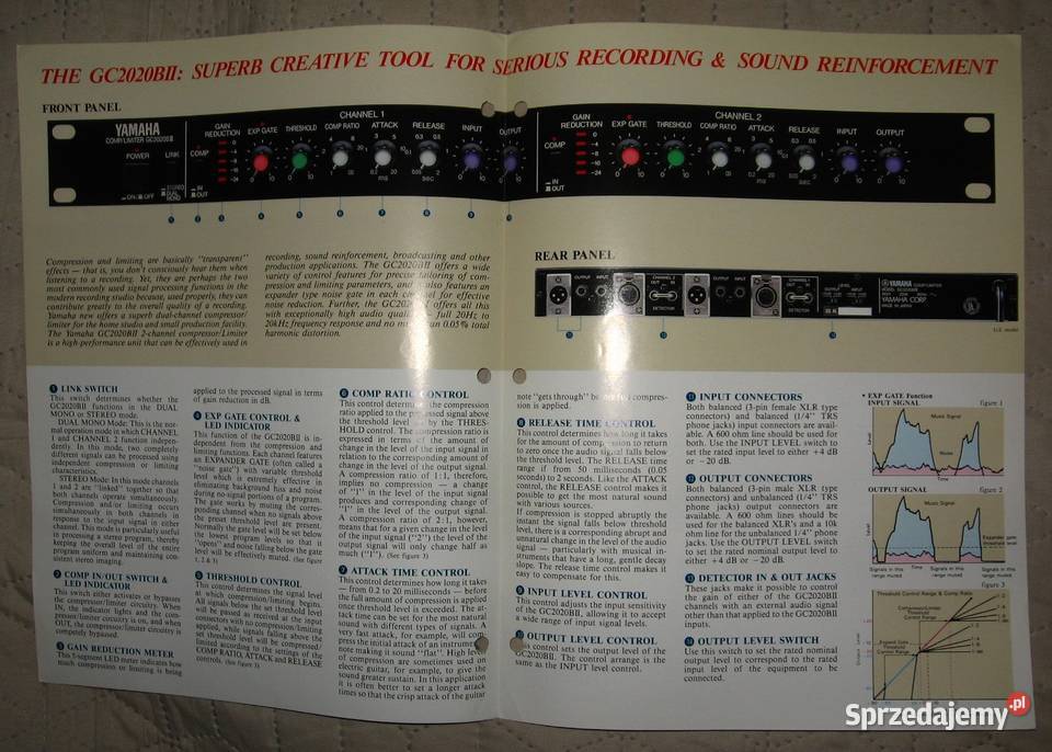 Yamaha Stereo CompressorLimiter GC2020BII Kępice