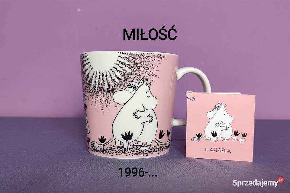 MUMINKI kubek Moomin Arabia Finland MIŁOŚĆ z Jasień