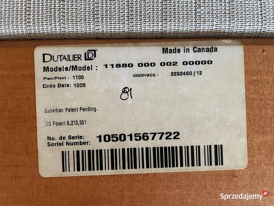 Fotel kanadyjski pływający