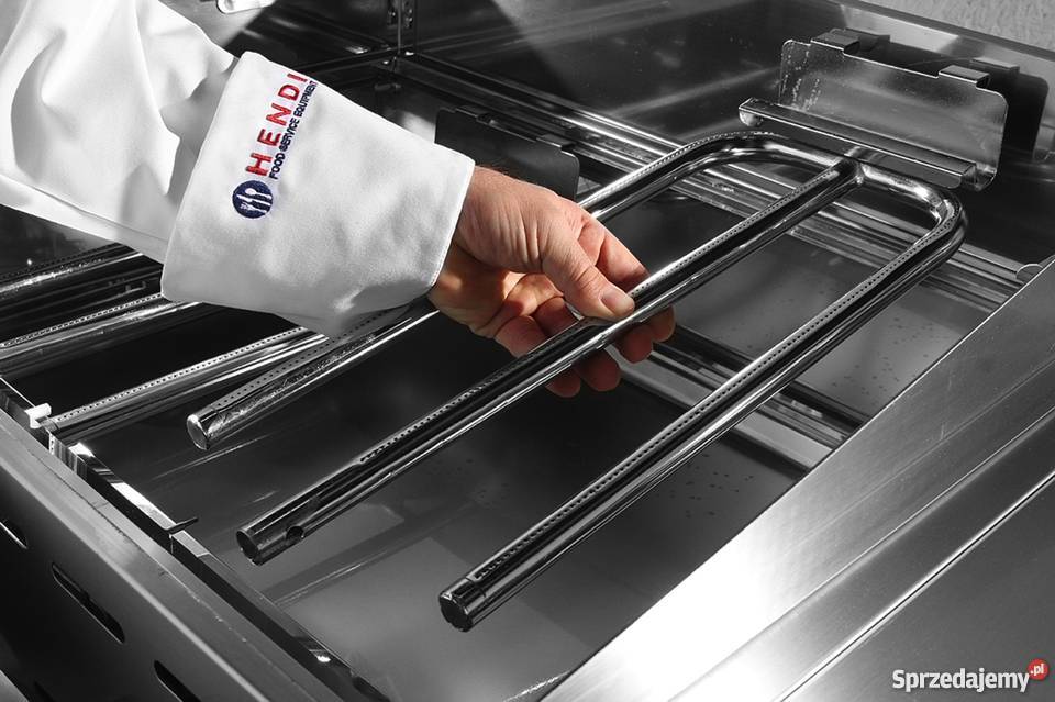 Profesjonalny grill gazowy półka 3 palniki Hendi