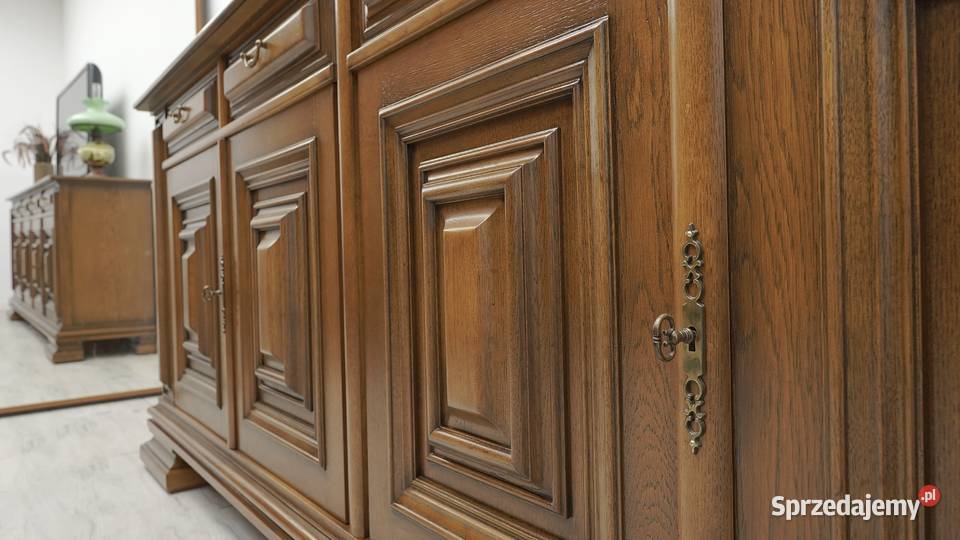 Stylowa dębowa komoda renowacji Jerka