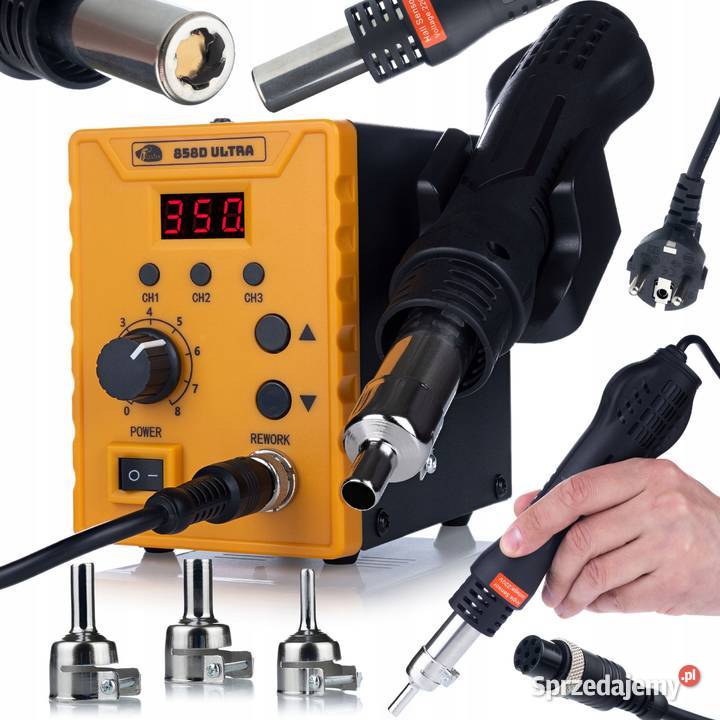 Zestaw Lutowniczy 16w1 Stacja HOT AIR 700W