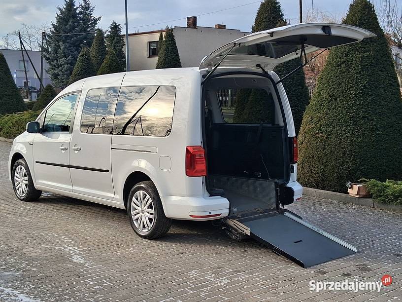 Volkswagen Caddy 20 TDI Maxi PFRON Przewóz osoby 280000km Słupca