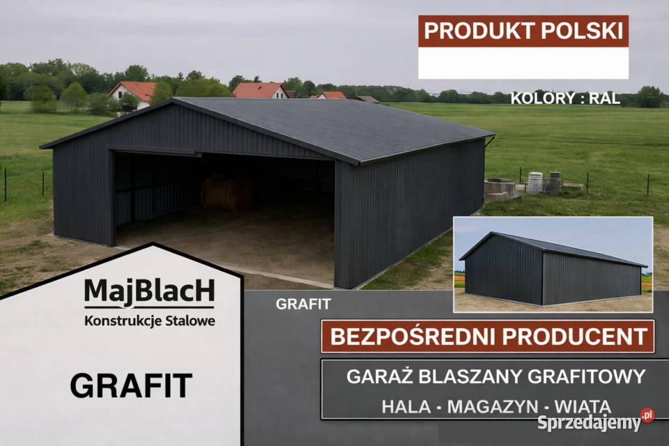 Grafit Garaż Blaszany Magazyn Wiata Garaże Garwolin