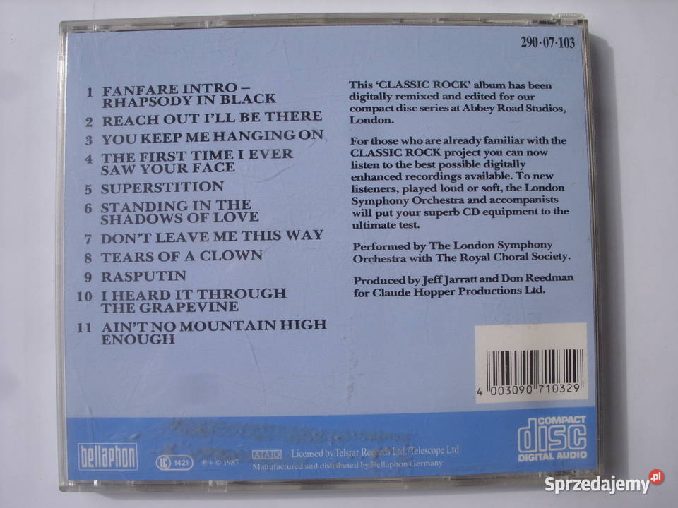 Rock CD CLASSICS ROCK 3 RAPSODY 1987 Wołów sprzedam