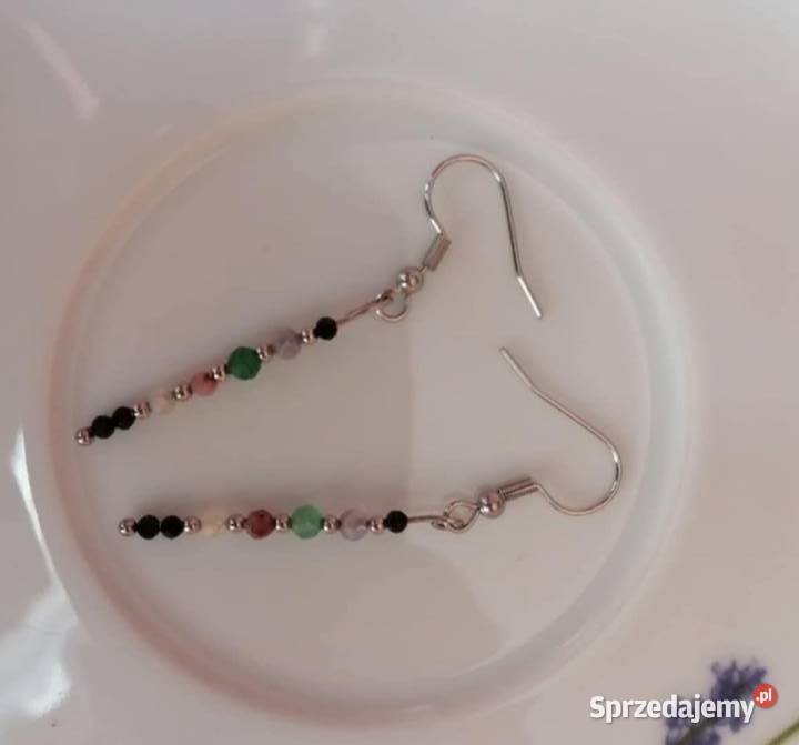 Kolczyki szczęścia z kamieni naturalnych Kolczyki małopolskie sprzedam
