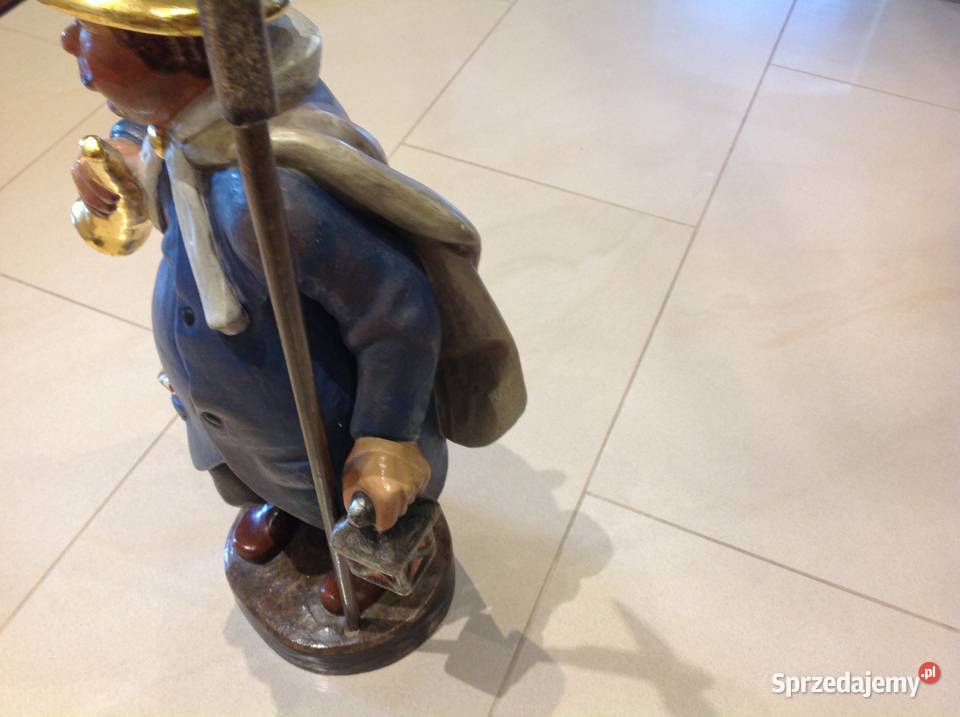 Stara Drewniana Figura Latarnik Nowa Sól