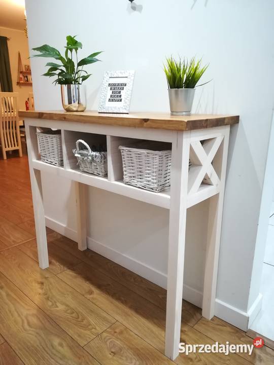 Konsola drewniana styl prowansalski Szadek