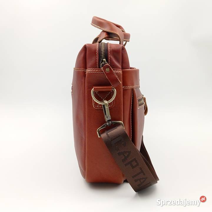 Torba teczka skórzana na ramie Bullcaptain Zawiercie