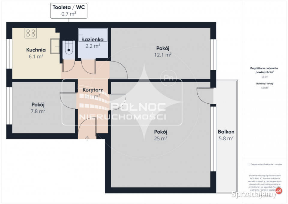 Ełk Kilińskiego 1 piętro odnowione