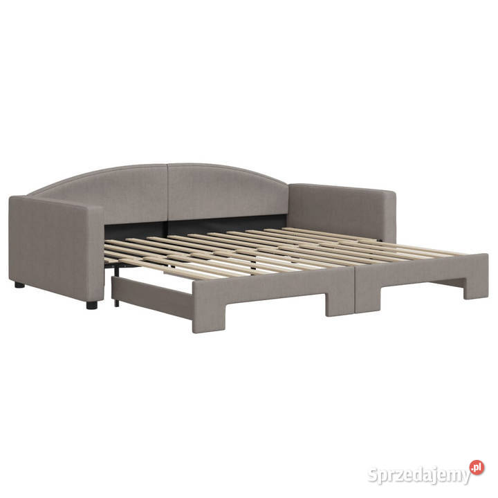 Sofa rozsuwana kolor taupe tkanina 100x200 mazowieckie Warszawa