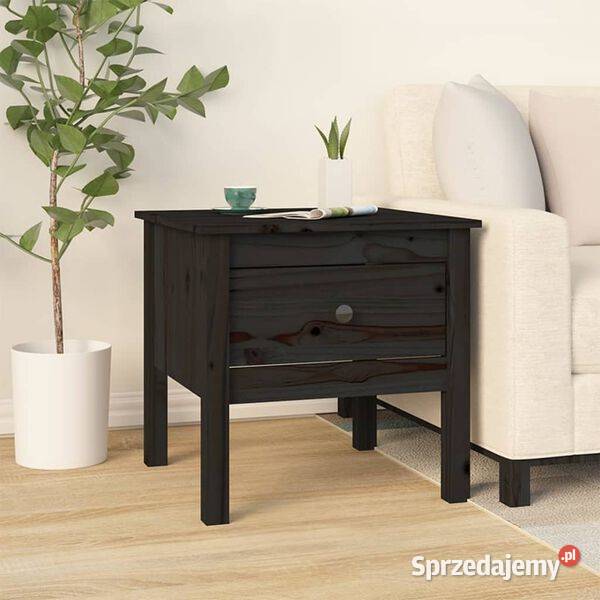 vidaXL Stolik boczny czarny 50x50x49 SKU813802 mazowieckie Warszawa