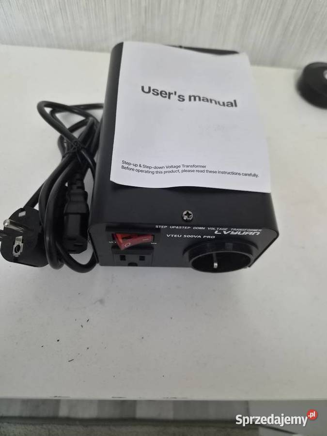 Transformator Napięcia 110V Do 220V Wyłącznikiem Głogów sprzedam