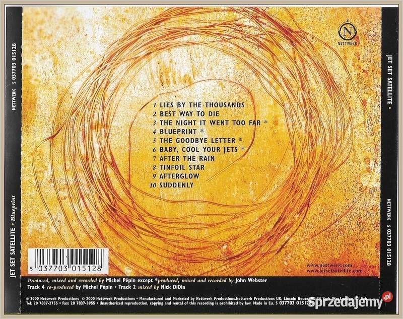 Jet Set Satellite Blueprint Album CD Krynica-Zdrój