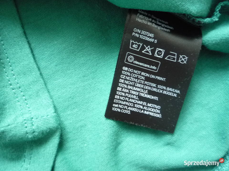 Nowa HM 122128 Zielona bluzka długi rękaw