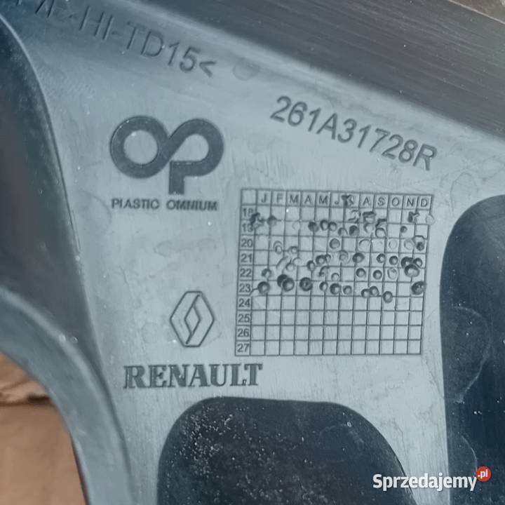 Renault Captur II kratki zderzaka przedniego osobowe Listwy i nakładki Przeźmierowo