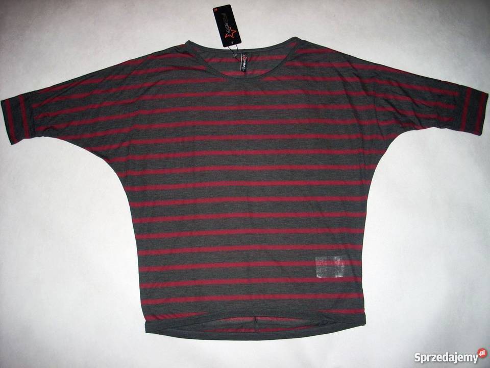 YORKER grafitowa bluzka NOWA Paski 36 S małopolskie