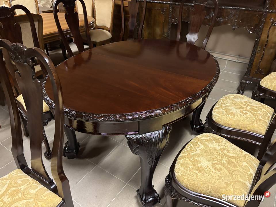 Stylowy Zestaw Rozkładany Stół 10 Krzeseł lubuskie Gorzów Wielkopolski sprzedam