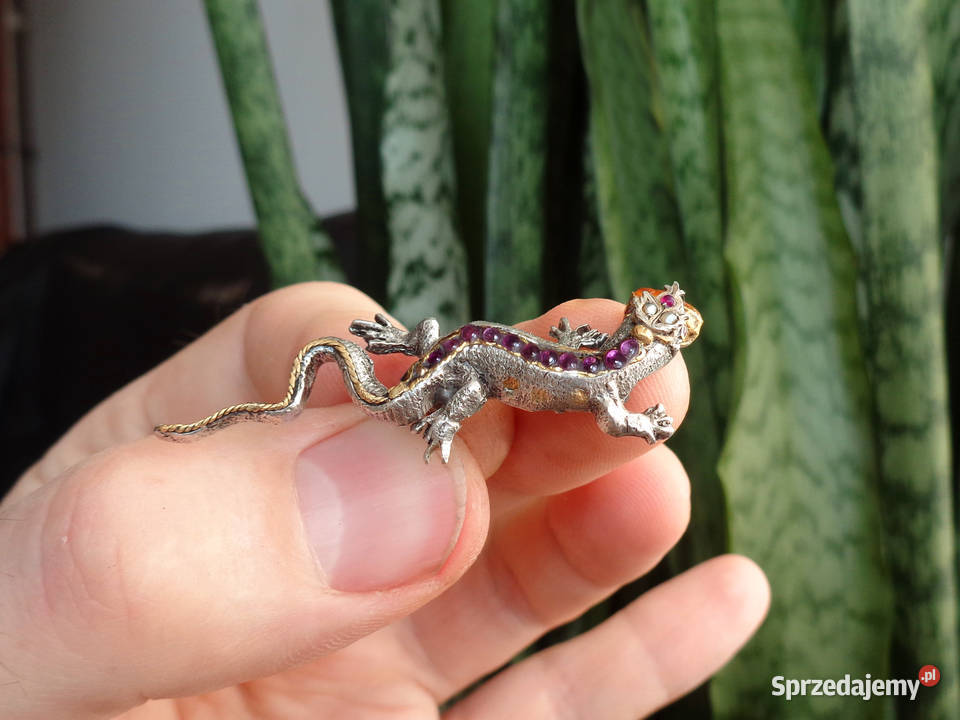 stara broszka z platyny Brzeg