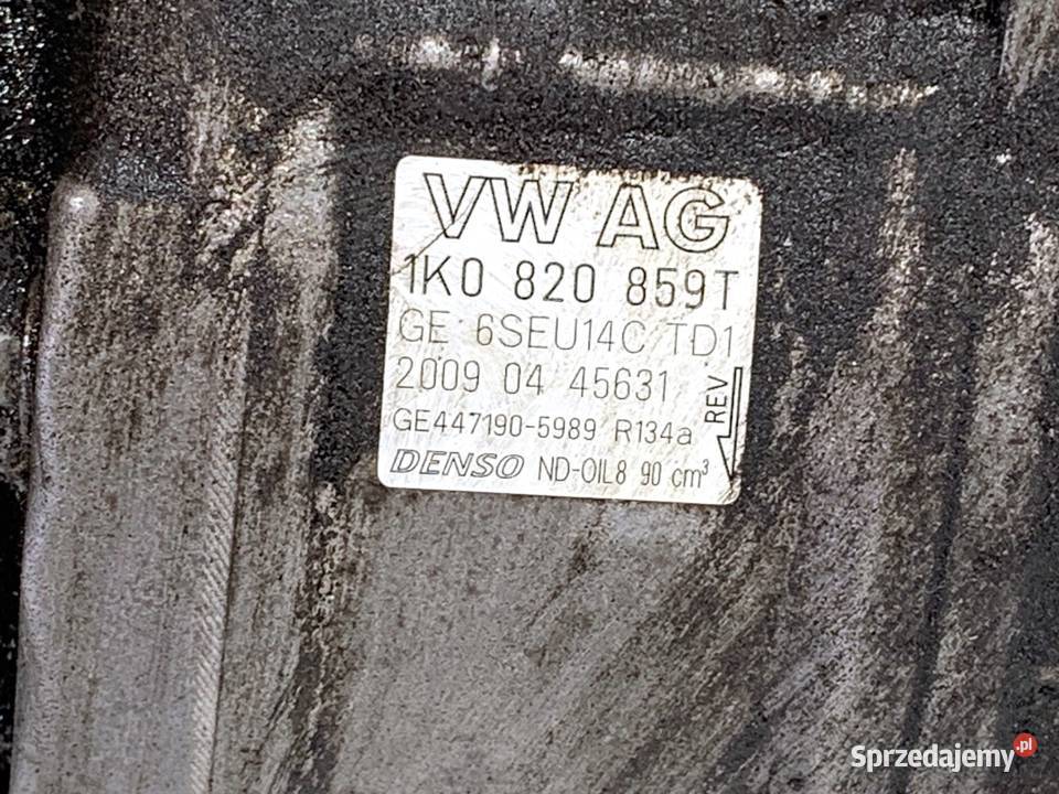 SPRĘŻARKA KLIMATYZACJI VW GOLF V 1K0820859T 14 osobowe Kompresory klimatyzacji