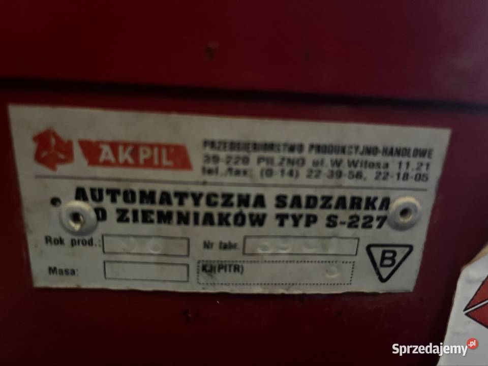 Sprzedam sadzarkę lubelskie