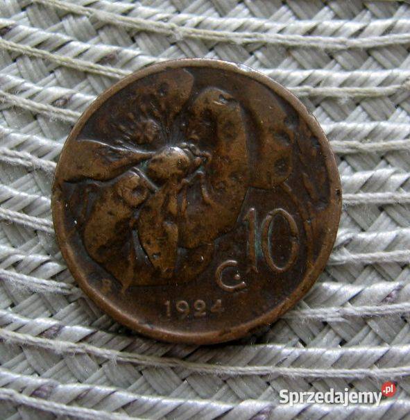 Włochy 10 Centesimi 1924r Kalisz sprzedam