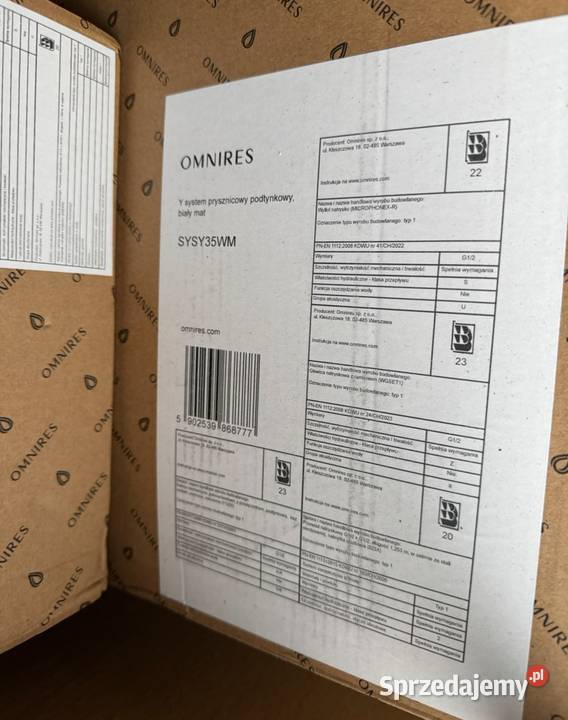 System prysznicowy podtynkowy firmy OMNIRES mazowieckie