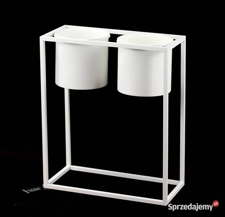 Kwietnik Metalowy Stojak z donicami 60x50 LOFT mazowieckie Sobienie-Jeziory sprzedam