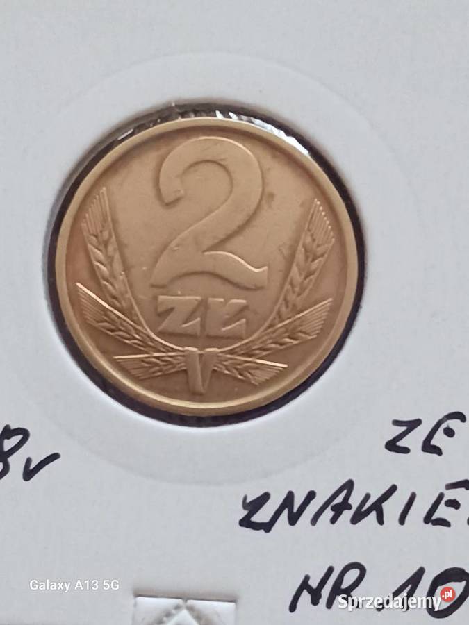 2 złote 1978 r ze znakiem mennicy 10najniższy