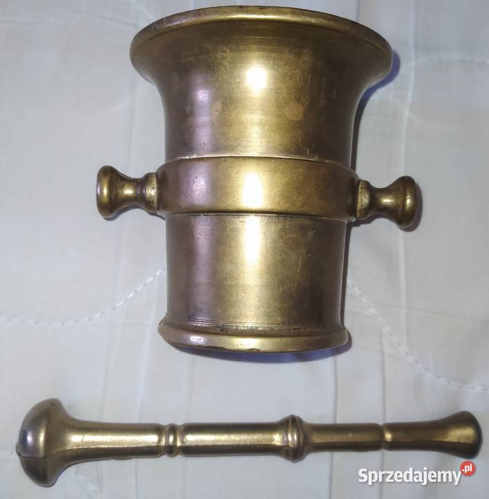 Moździerz Dzbanek z mosiądzu pomorskie Gdańsk