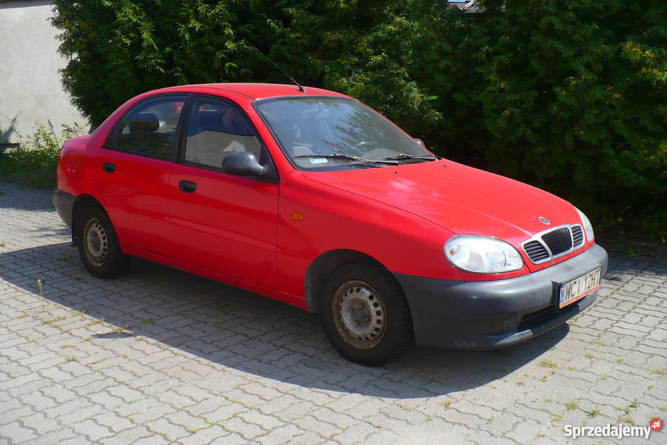 Daewoo Lanos Sedan 14 benzyna 75 czerwony Ciechanów