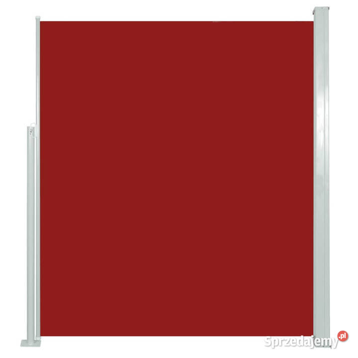 Zwijana markiza boczna na taras 160x500 czerwona mazowieckie Warszawa