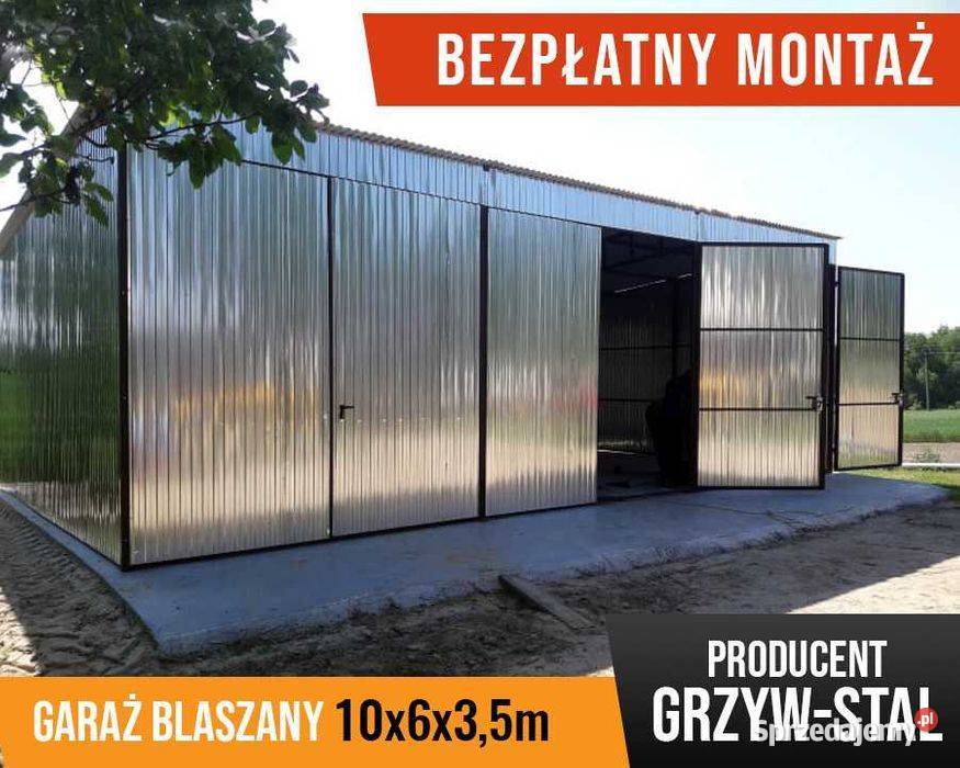 Garaż Blaszany Ocynkowany Wiata Hala Magazyn zachodniopomorskie Koszalin