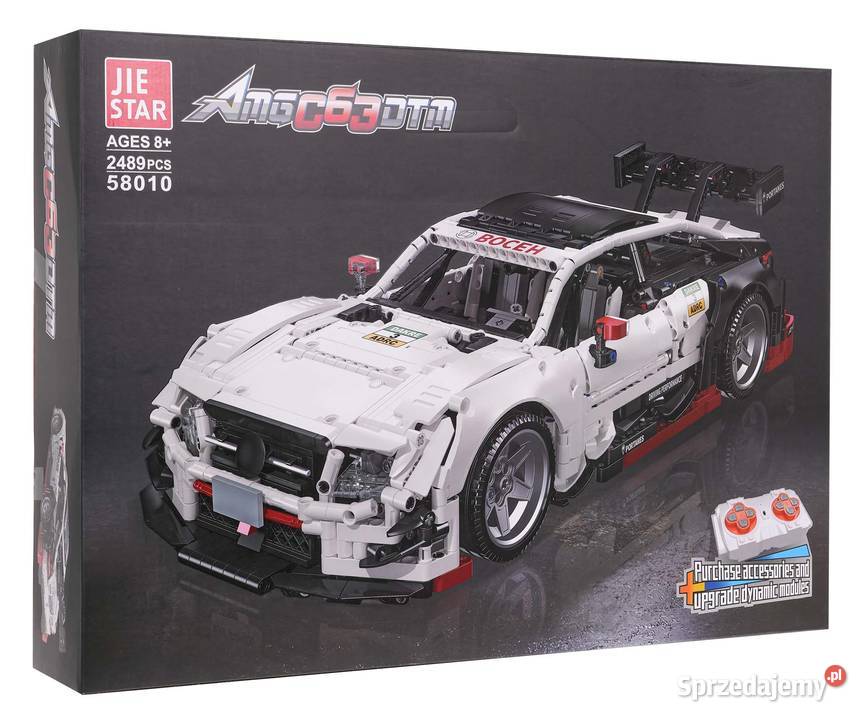 Klocki autko sportowe białe 2489 el otwierane Dla Dziecka Warszawa