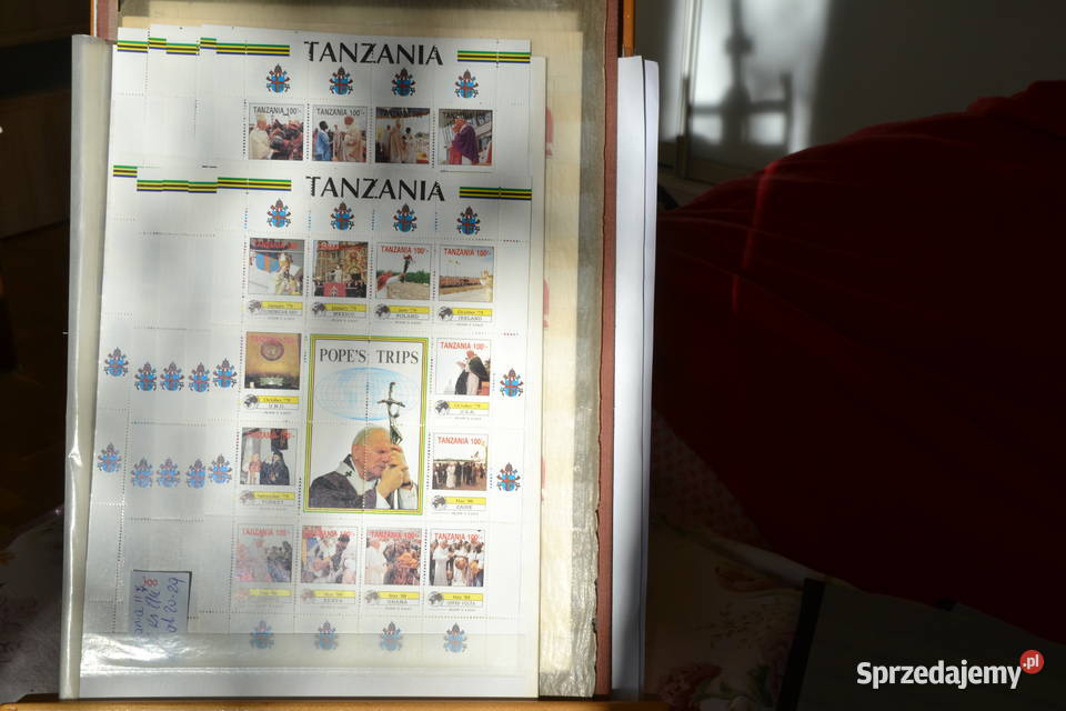 Znaczki Papież Ja 168n Paweł II Tanzania II Ks Sobótka