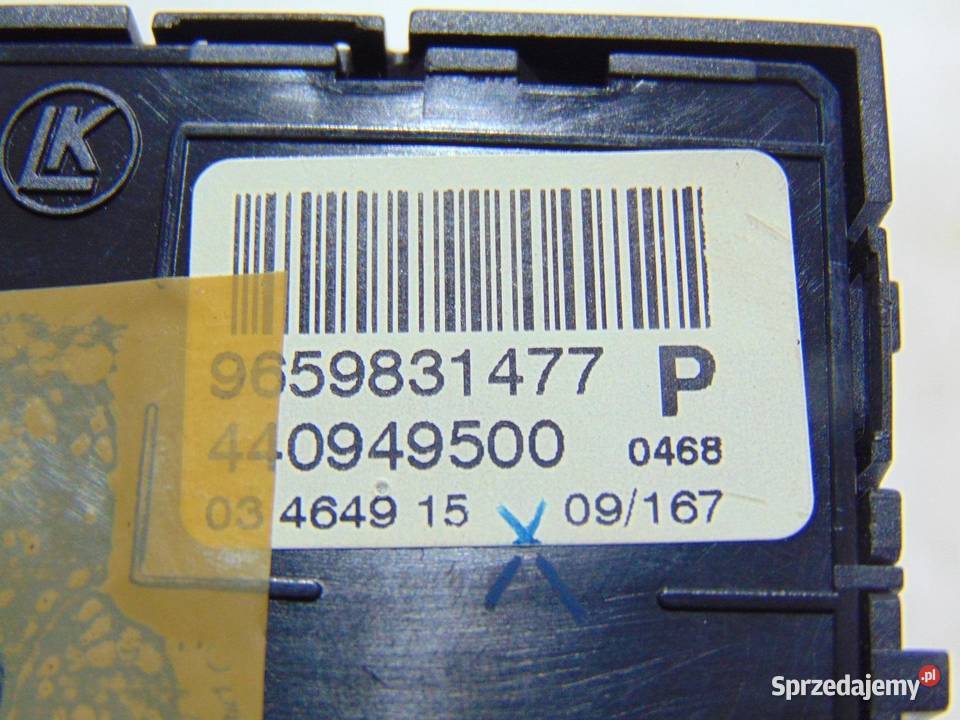 PANEL REGULACJI FOTELA PRAWY 5008 I 9659831477 sprzedam