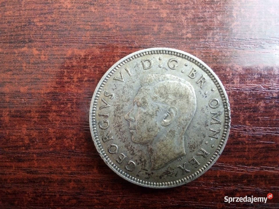 Moneta 2 szylingi Anglia 1939 Płońsk