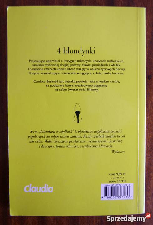Candace Bushnell 4 blondynki lubelskie Parczew sprzedam