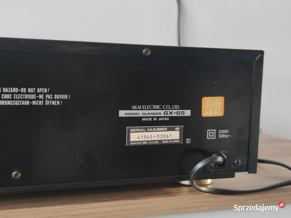Akai GX65 flagowy odtwarzacz kaset deck Świdwin
