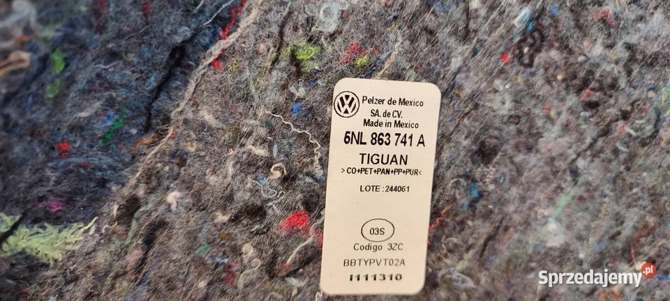 VW TIGUAN ALLSPACE WYKŁADZINA BAGAŻNIKA