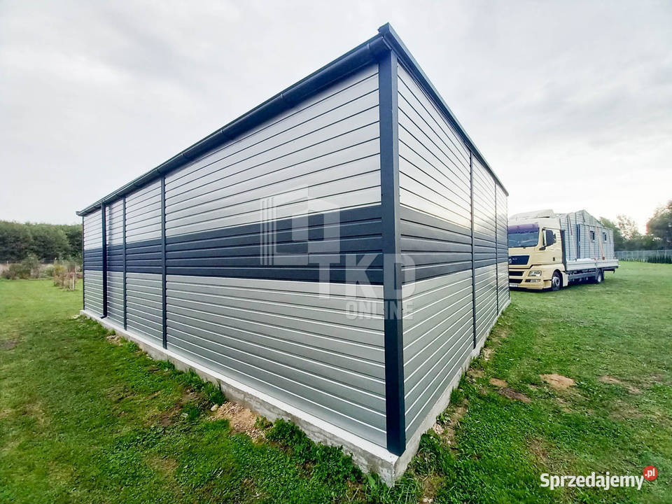 Hala Garaż Blaszany 85x6 2x Brama drzwi rynny Białystok